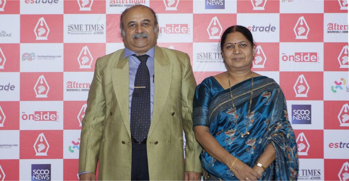 Dr. Mallikarjun G Hiremath, Principal & Mrs. Shailaja Hiremath, HOD & Vice Principal - Gogte College of Commerce